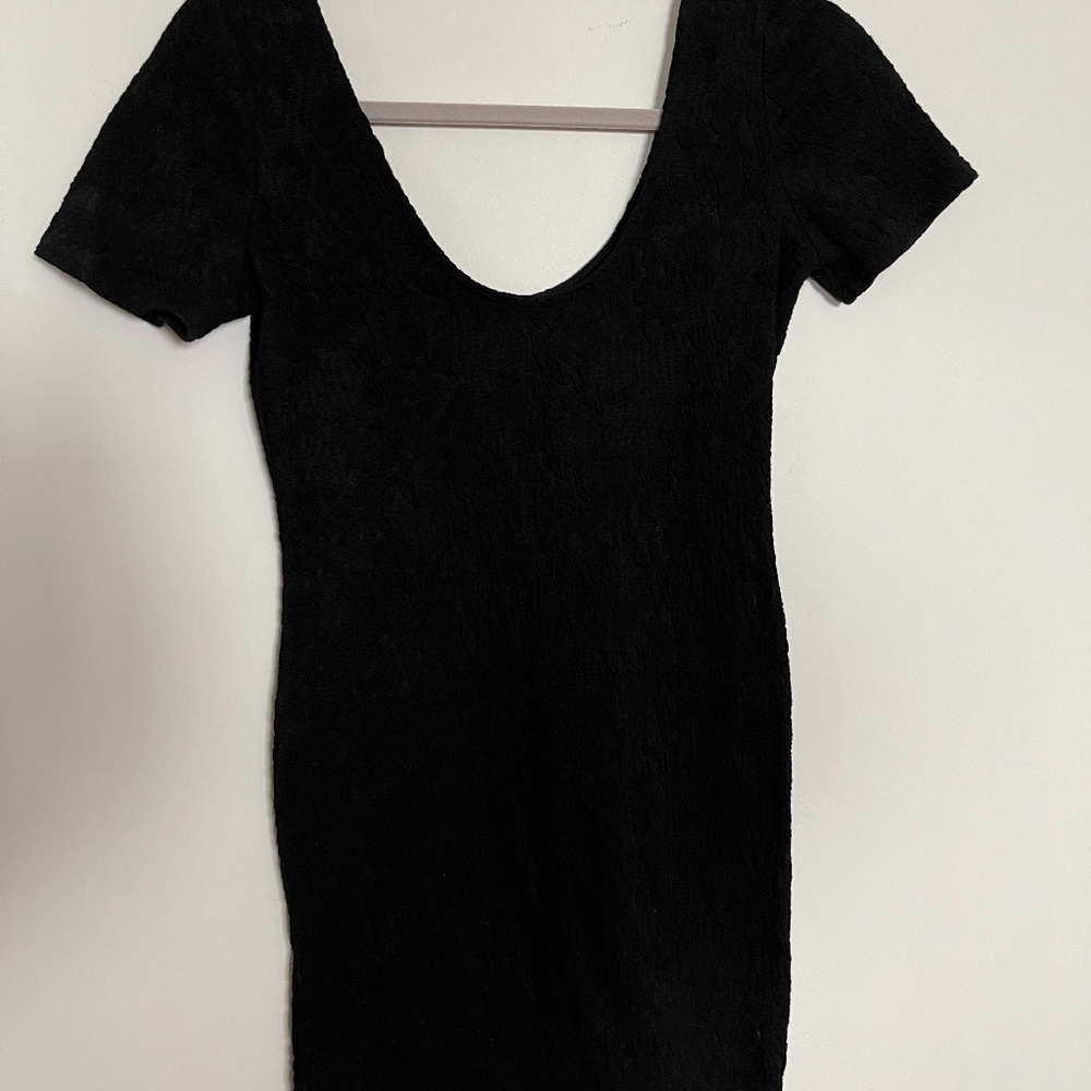 Black mini dress